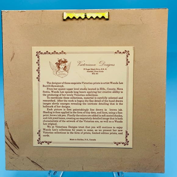 Victorian Designs Ltd Ed Art Wanda Lee "Filigree Silver Accessories Rose" - Picture 4 of 5